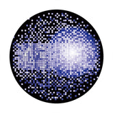 Aperturee - Black And Purple Round Bokeh Birthday Backdrop